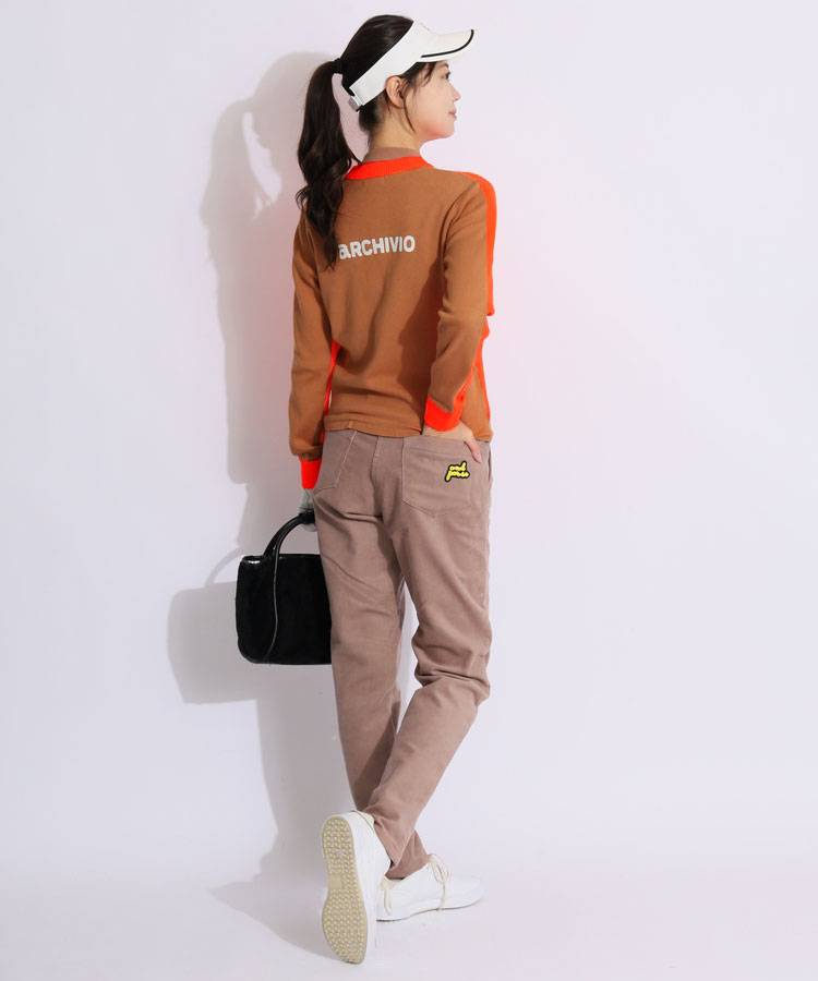 【新品未使用 アルチビオ】22SS新作 切り替えプルオーバー38号 アルチビオ AR 配色立体ロゴニットプルオーバー レディース