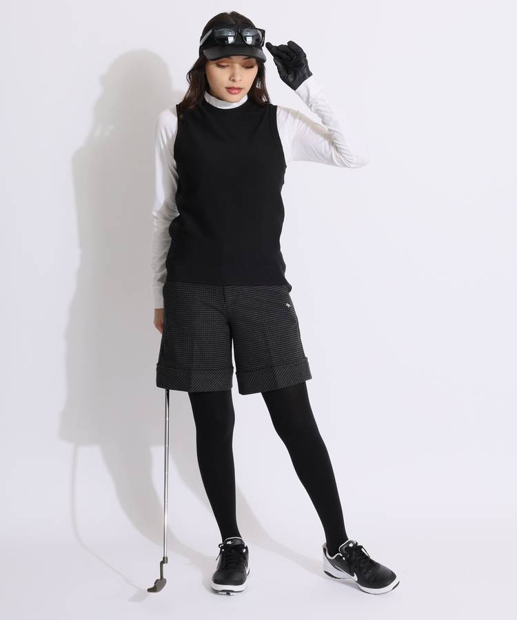 ブリーフィングゴルフ BR バックロゴクルーネックニットベスト