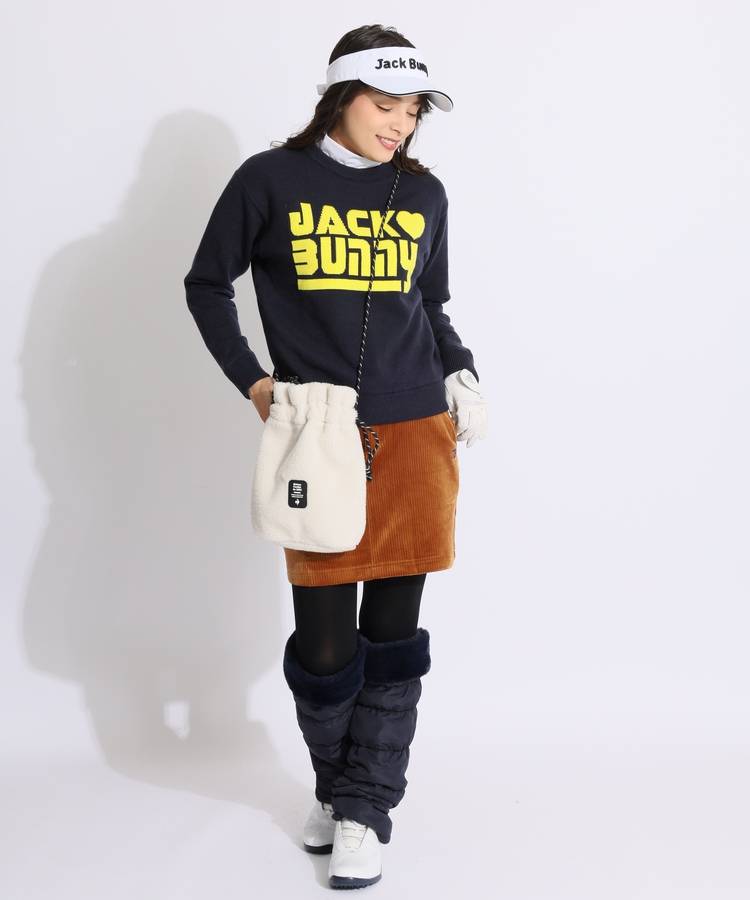 ジャックバニー JB 【防風】ジャガードロゴ裏地付きクルーネック