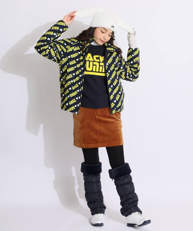 ジャックバニー JB 【防風】ジャガードロゴ裏地付きクルーネック