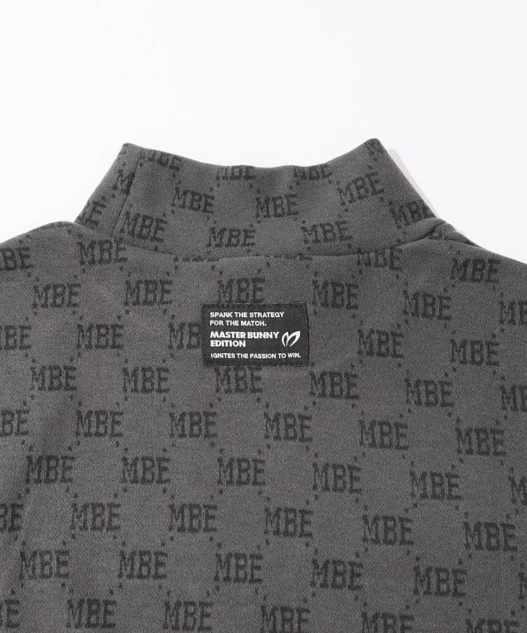 マスターバニー MB モノグラムロゴ起毛モックネック長袖カットソー