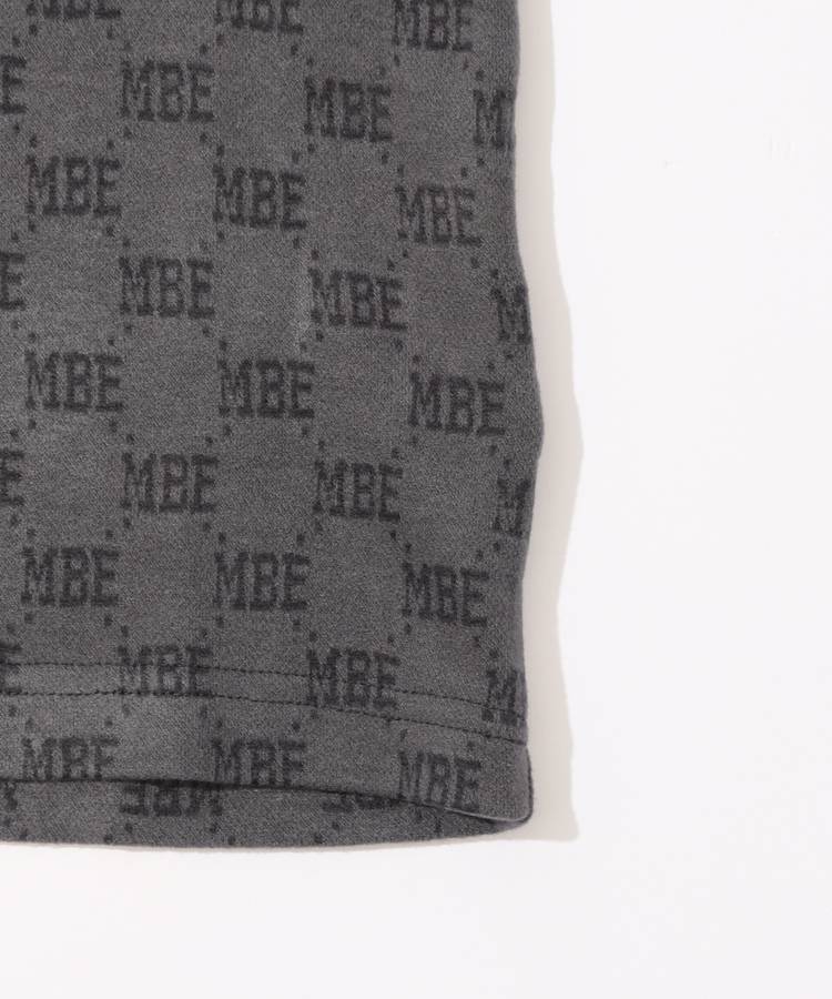 マスターバニー MB モノグラムロゴ起毛モックネック長袖カットソー