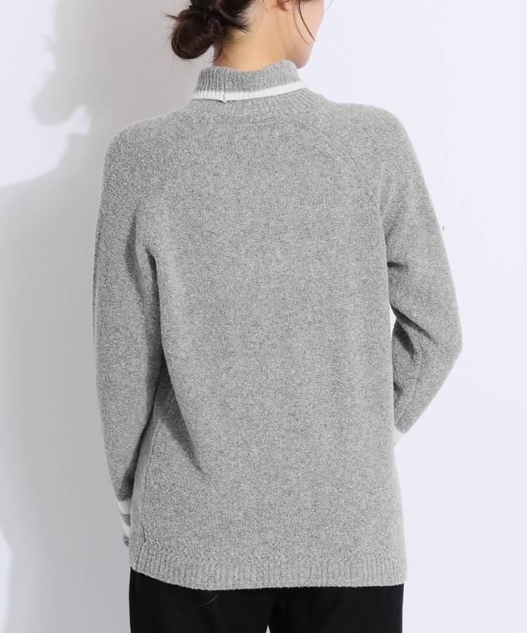 【未使用】BRIEFING フード付きセーター グレー Guernsey Woollens ガンジーウーレンズ ガンジーセーター