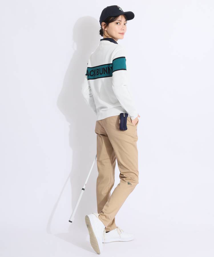 BEAMS GOLF ビームスゴルフ ストレッチロングパンツ ロゴ刺繍 S BEAMS GOLF ORANGE LABEL ストレッチ スキニーパンツ レディス