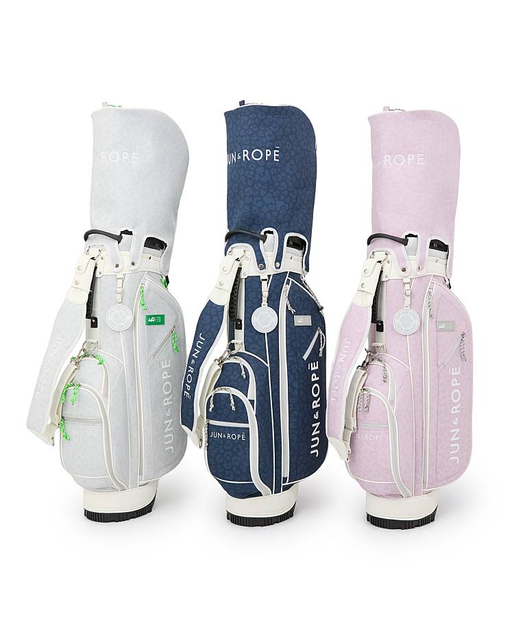 ジュン＆ロぺ JR アニマルプリントスタンドキャディバッグ レディース