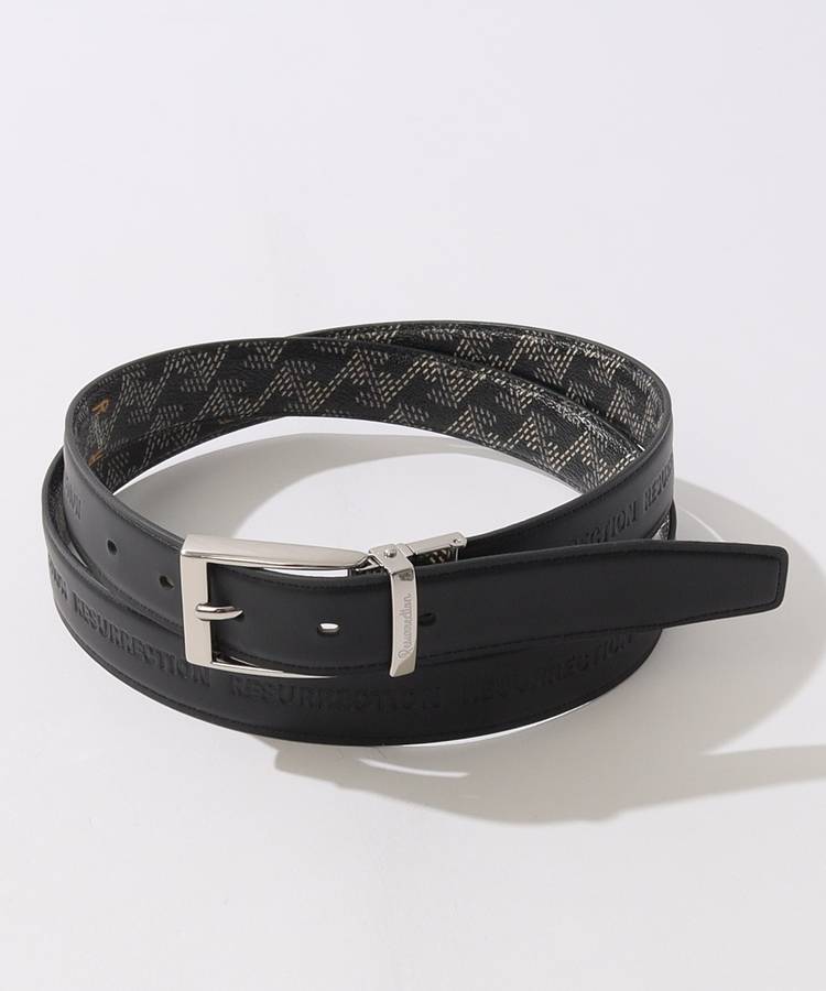 レザレクションリバーシブルベルト コアトル No.4 (リバーシブル) 30mm ダークブラック