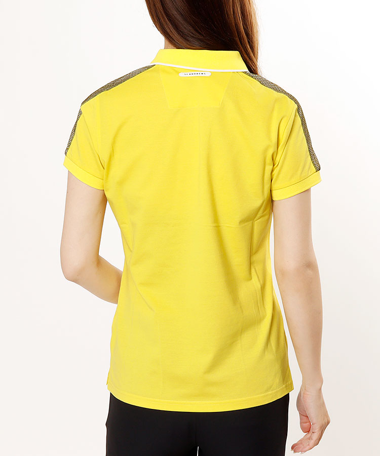 シャイニングゴールデン セントアンドリュース 半袖ポロシャツ 黄色