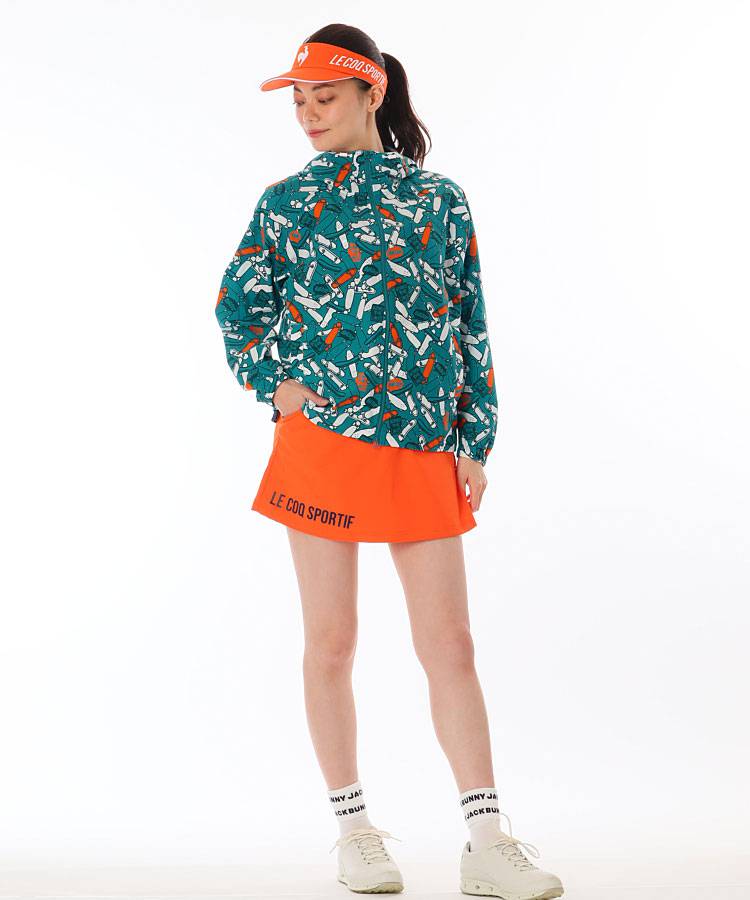 ジャックバニー JB 収納ポーチ付き◆スケボー柄ブルゾン レディースゴルフウェア通販 キュルキュルセレクト curucuru select