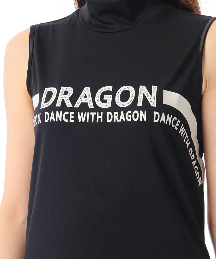 ダンスウィズドラゴン DD ロゴLINEストーンノースリーブ