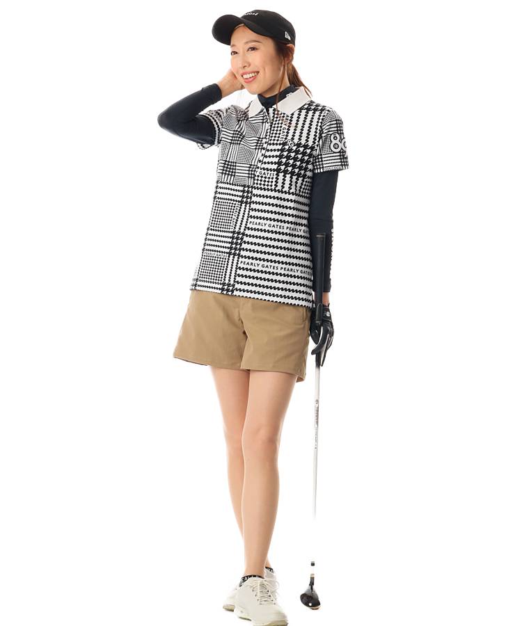 パーリーゲイツ PG 【接触冷感】ロゴプリントモックネック長袖