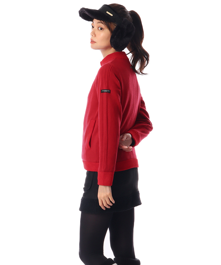 セントアンドリュース　裏地付きニットブルゾン　レディース セントアンドリュース SA 裏地付き◇Simpleニットブルゾン レディース