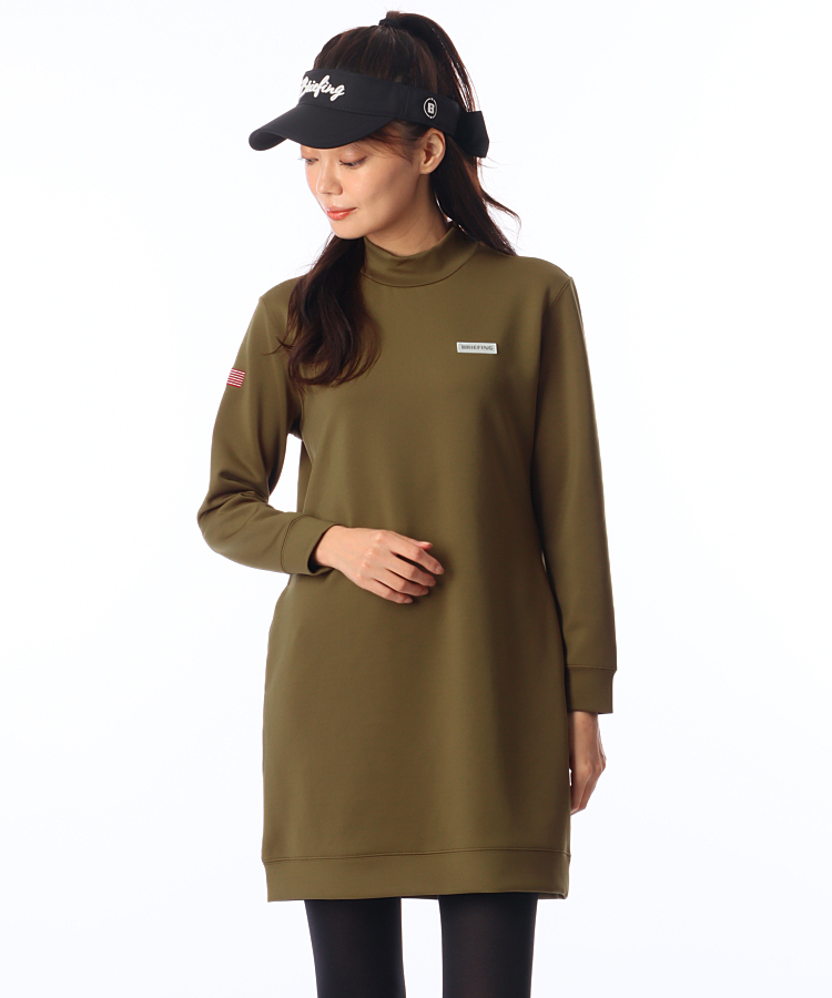 ブリーフィングゴルフ BR エンボスLOGO◇モックネックワンピース