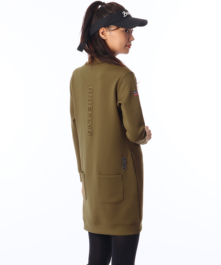 ブリーフィングゴルフ BR エンボスLOGO◇モックネックワンピース