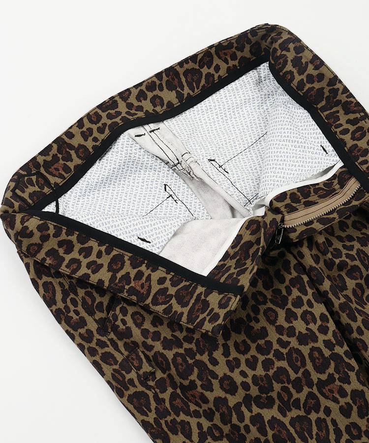 パーリーゲイツ PG パワフルストレッチ変形ダイヤ柄ストレートパンツ