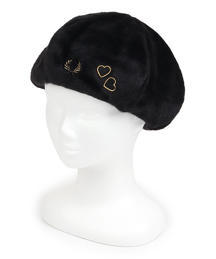 フレッドペリー FP [AmyWineHouse]ハート刺繍 ベレー帽