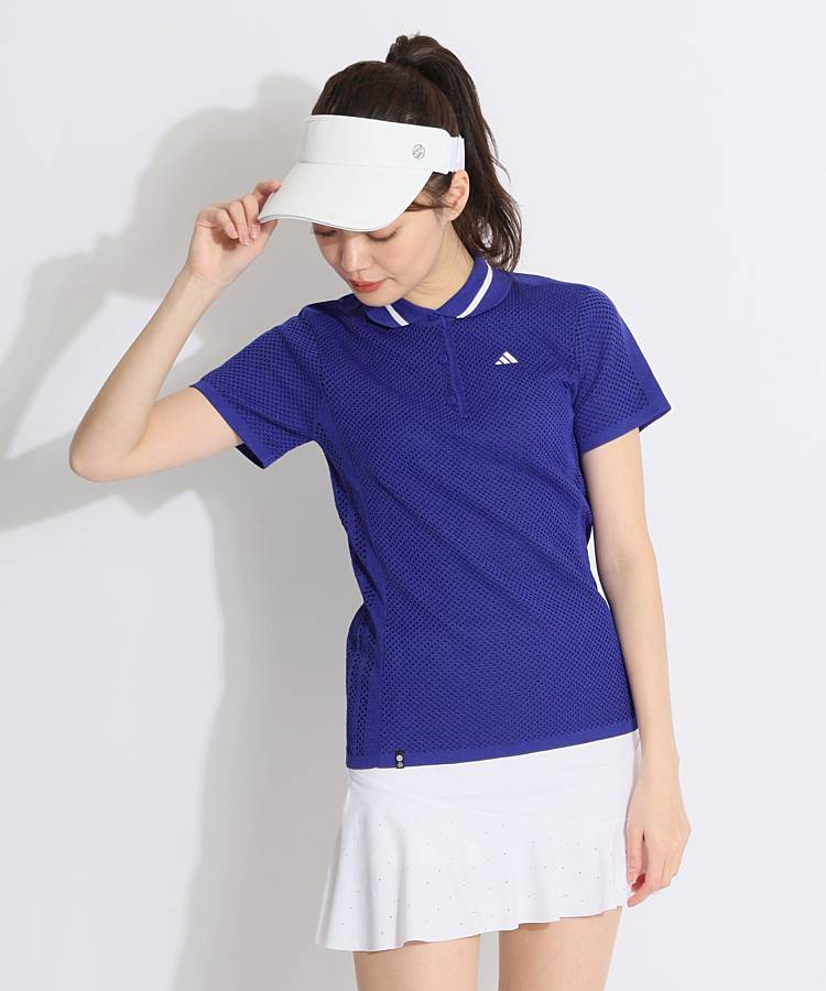 アディダス ポロシャツ ゴルフ ウェア シャツ メッシュ 速乾 UV対策