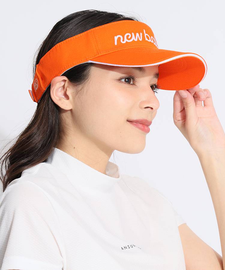 ニューバランスゴルフ NB フロントロゴ刺繍コットンツイルサン