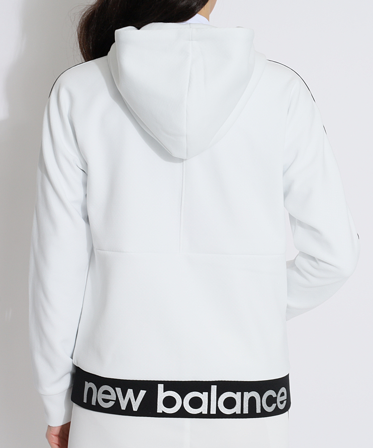 ☆ほぼ未使用☆【ニューバランスゴルフ ニット パーカー レディース 1(Ｍ) 】 ニューバランスゴルフ NB 【撥水リサイクル】パイピングロゴ