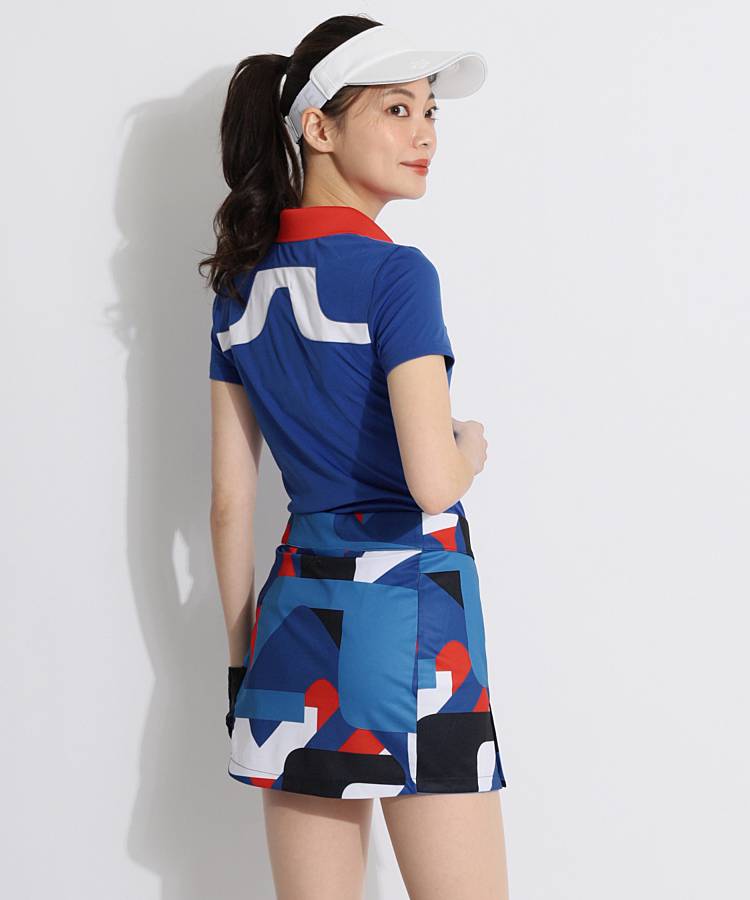 J.LINDEジェイリンドバーグゴルフレディースセットアップシャツ·スカート春夏 J.LINDEジェイリンドバーグゴルフレディースセットアップシャツ