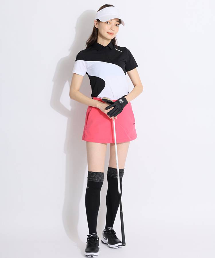 テーラーメイドゴルフ TG 多機能フロント切替ロゴ半袖ポロシャツ