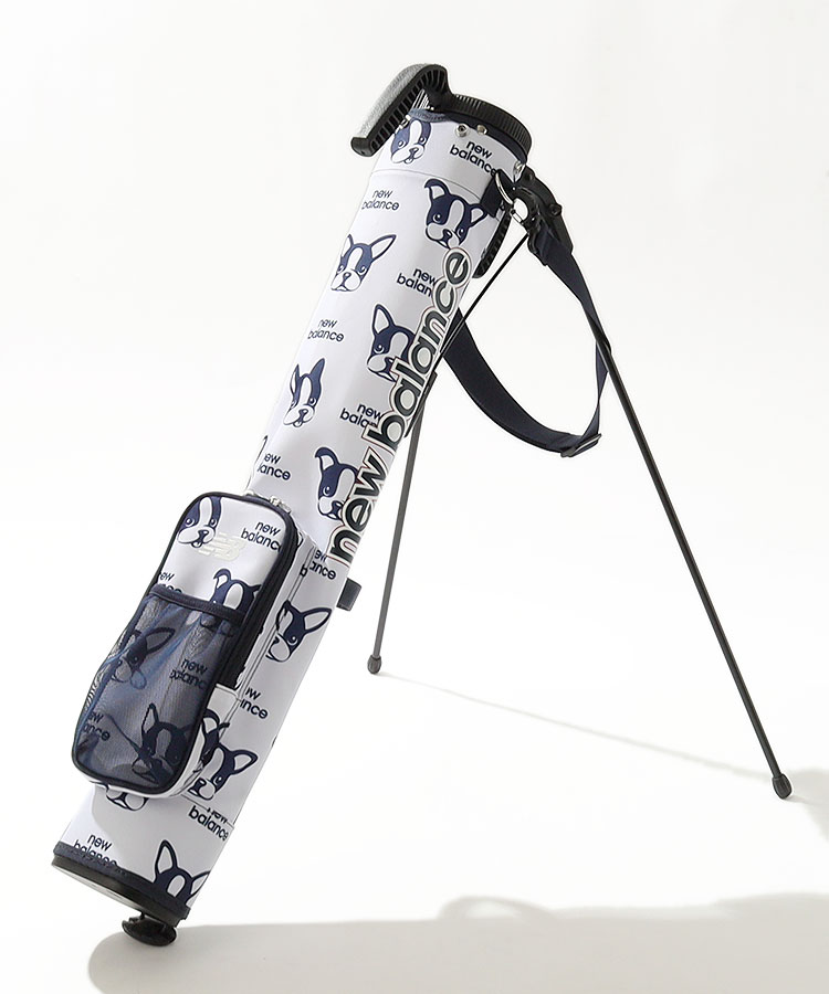 【美品】ニューバランス ボストンテリアシリーズ　スタンド　ゴルフ　キャディバッグ ニューバランスゴルフ NB ボストンテリア柄セルフスタンド