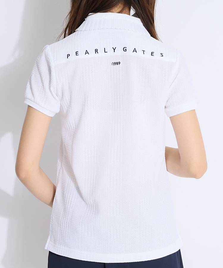 サイズ：2 PEARLY GATES パーリーゲイツ 半袖ポロシャツ フロッキー