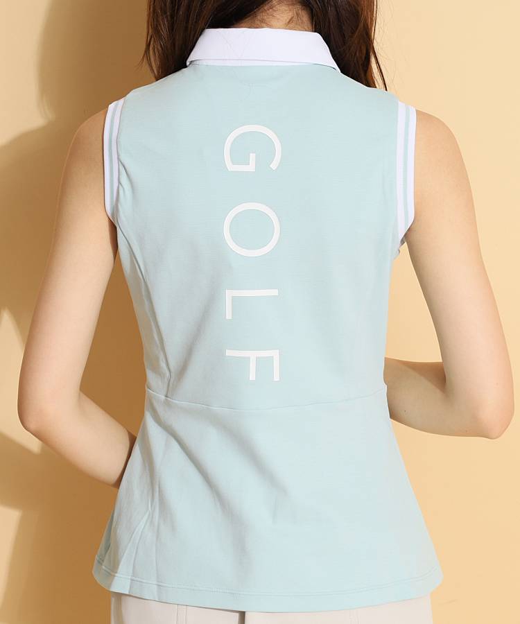 デサントゴルフ DE バックロゴ速乾ストレッチノースリーブ