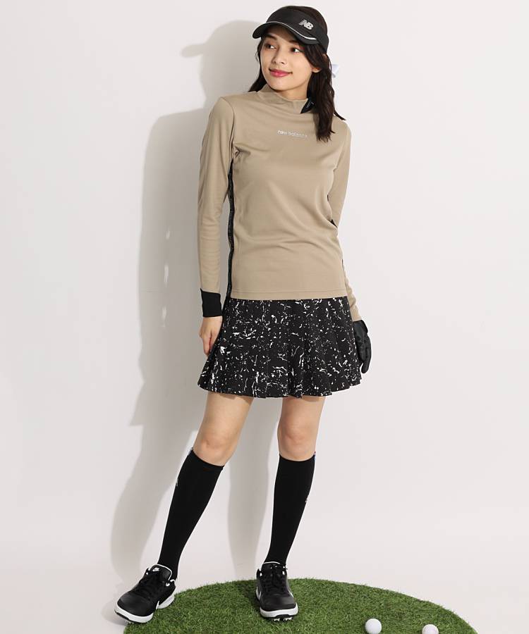 ランバンスポール　バックプリーツスカート グレー　Lサイズ　ストレッチ ランバンスポール バックプリーツスカート グレー Lサイズ ストレッチ