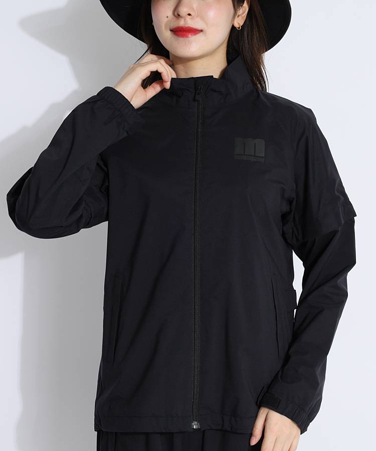 マンシングウェア MW 【耐水透湿】収納袋付き2WAYレインブルゾン