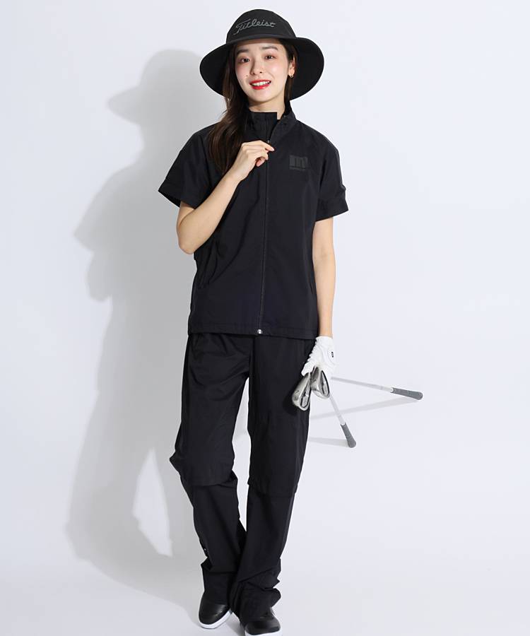 マンシングウェア MW 【耐水透湿】収納袋付き2WAYレインブルゾン