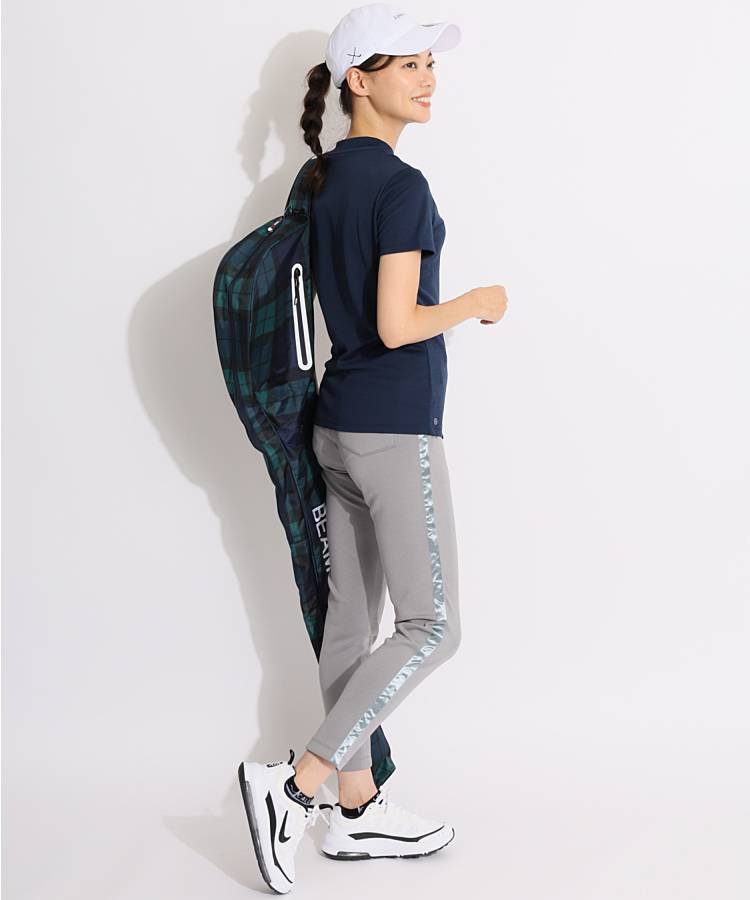 BANDEL ゴルフキャディバッグ ブラック/ホワイト Golf collection by BANDEL