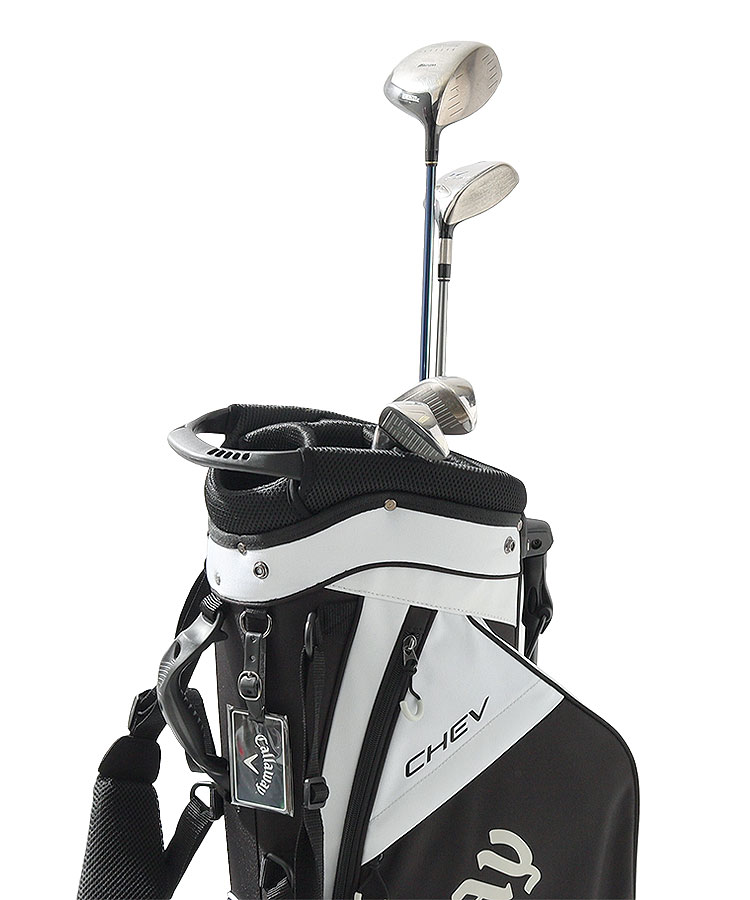 キャロウェイ　Callaway CHIEV ゴルフバッグ　黒白　スタンド軽量 Callaway キャロウェイ Chev Stand 25 JM 7193451082 ゴルフ
