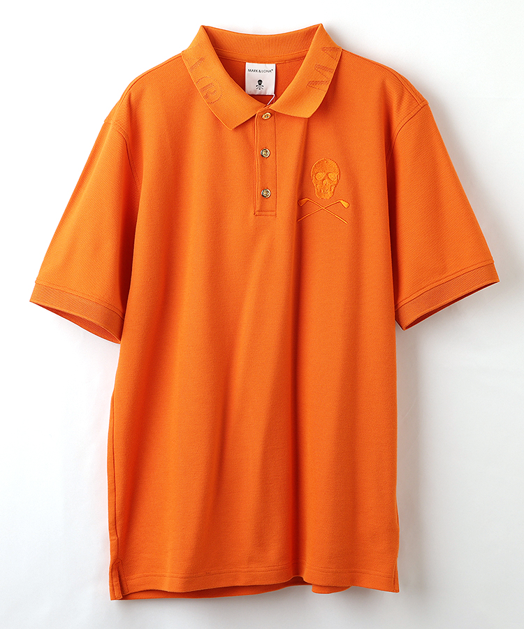 パーリーゲイツ ゴルフ ポロシャツ 日本製 オレンジ  サイズ0