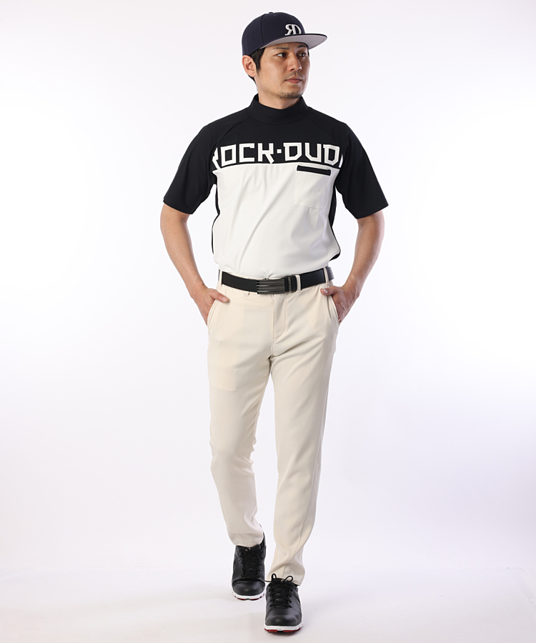 ロックデュード RD backファスナー◆ラグランモックネック半袖カットソー ゴルフウェア通販 HIGUMA GOLF STORE（ヒグマゴルフストア）