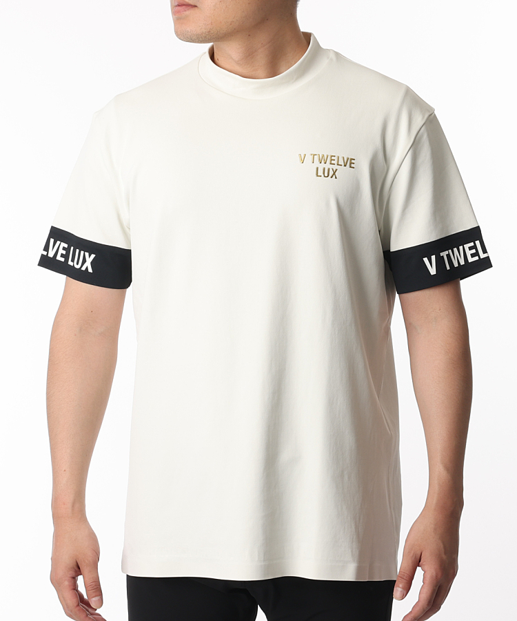 V12 ヴィトゥエルヴ LUX モックネック半袖Tシャツ XXL - ウエア(男性用)