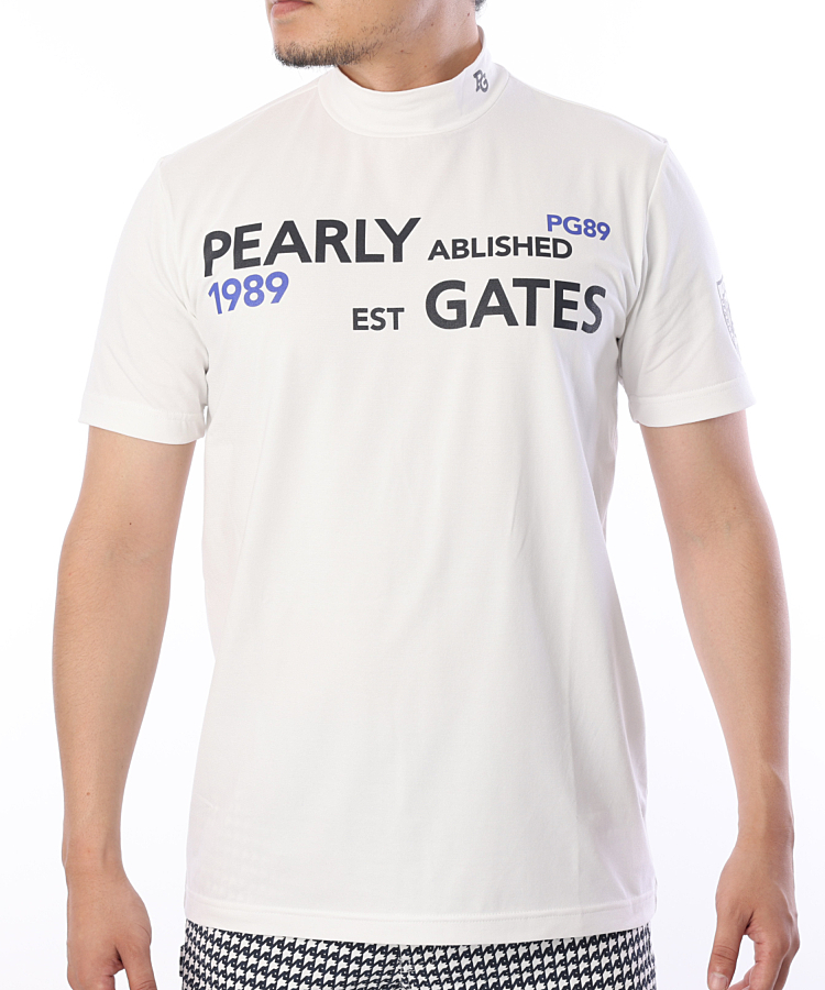 PEARLY GATES パーリーゲイツ 人気モックネックシャツ ほぼ未使用-