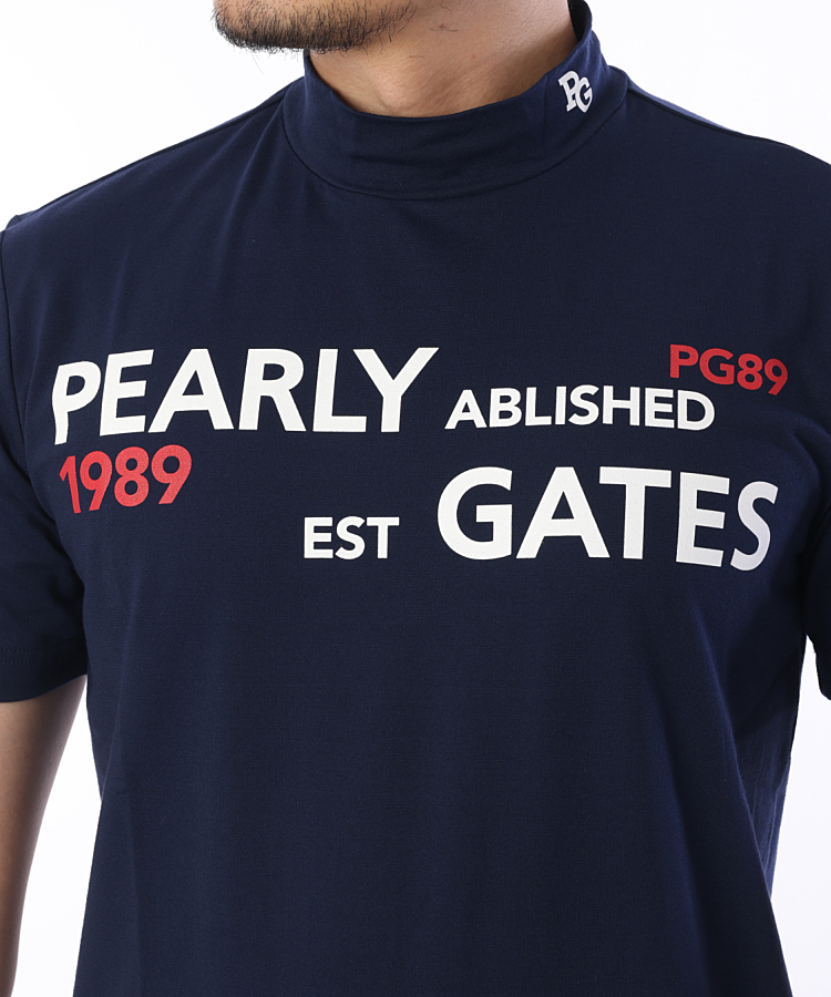 特価国産 PEARLY ブラックロゴ モックネックシャツ メンズの通販 by MP 