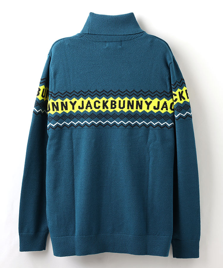 買い半額ジャックバニー　Jack Bunny スキーヤーモチーフジャガードニット メンズウェア