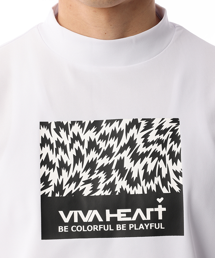 VIVA HEART/GOLF】VIVA HEART×ELEYKISIMOTO PARTY LEOPARD 長袖モック