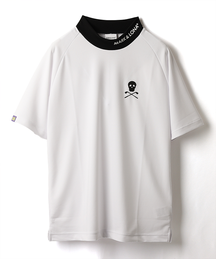 新作 MARK&LONA モックネックTシャツ Mサイズ チャコール 新品-