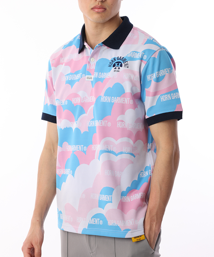 ホーンガーメント HO ロゴ刺繍半袖ポロシャツ ゴルフウェア通販 HIGUMA