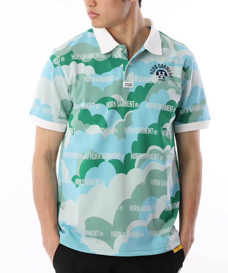ホーンガーメント HO ロゴ刺繍半袖ポロシャツ ゴルフウェア通販 HIGUMA 