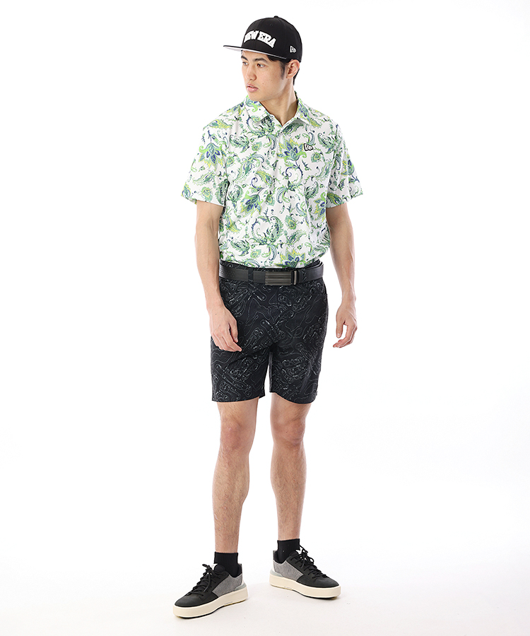 ニューエラ NE UV吸汗速乾ペイズリー半袖ポロシャツ ゴルフウェア通販