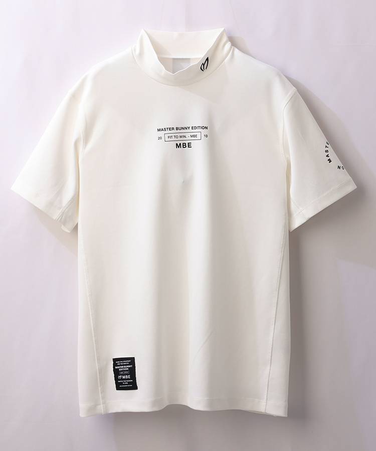 マスターバニー MB バックラインロゴ半袖モックネックカットソー ゴルフウェア通販 HIGUMA GOLF STORE（ヒグマゴルフストア）