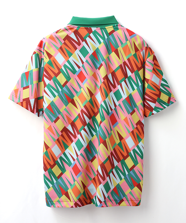 MARK&LONA (マークアンドロナ) ゴルフウェア(トップス) レディース SIZE S ホワイト×ピンク 2024SS ポロシャツ  MLW-4B-AP05｜トレファクONLINE