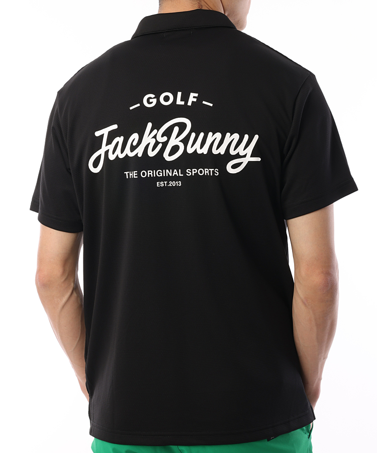 ジャックバニー JB ハニカムメッシュBACKロゴ半袖ポロ ゴルフウェア通販 HIGUMA GOLF STORE（ヒグマゴルフストア）