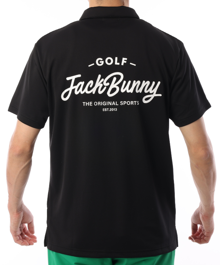 ジャックバニー JB ハニカムメッシュBACKロゴ半袖ポロ ゴルフウェア通販 HIGUMA GOLF STORE（ヒグマゴルフストア）