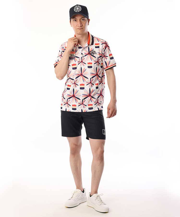 ホーンガーメント HO [HAWAIIAN航空]選べるデザイン半袖ポロシャツ 