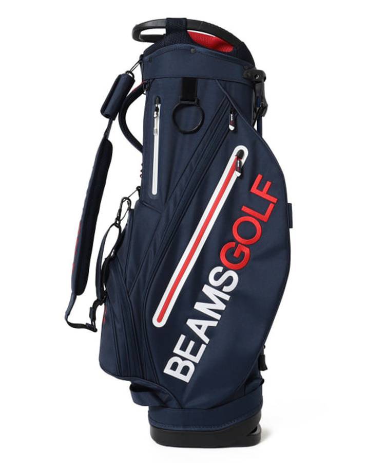 ビームスゴルフ BE ロゴ刺繍スタンドキャディバッグ ゴルフウェア通販 