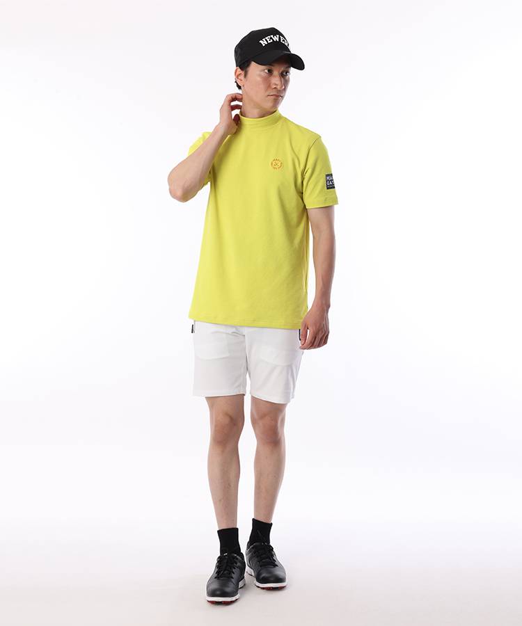 パーリーゲイツ PG バックLOGOモックネック半袖カットソー ゴルフウェア通販 HIGUMA GOLF STORE（ヒグマゴルフストア）